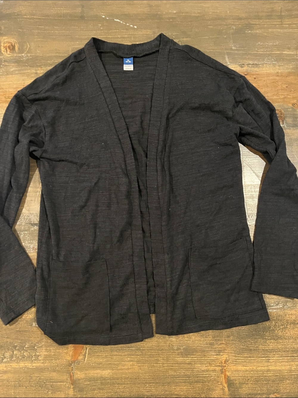 Old Navy Black Girls Open-Front Cardigan Sweater